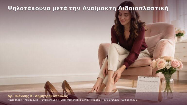 Ψηλοτάκουνα μετά την Αναίμακτη Αιδοιοπλαστική