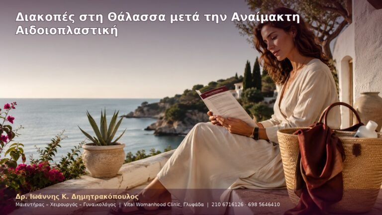 Διακοπές στη Θάλασσα μετά την Αναίμακτη Αιδοιοπλαστική