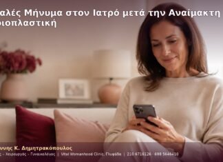 Ασφαλές Μήνυμα στον Ιατρό μετά την Αναίμακτη Αιδοιοπλαστική Ασφαλές Μήνυμα στον Ιατρό μετά την Αναίμακτη Αιδοιοπλαστική