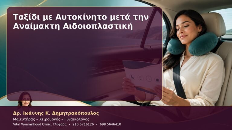 Ταξίδι με Αυτοκίνητο μετά την Αναίμακτη Αιδοιοπλαστική