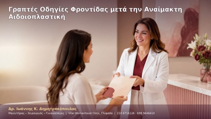 cover-45-11 Γραπτές Οδηγίες Φροντίδας μετά την Αναίμακτη Αιδοιοπλαστική