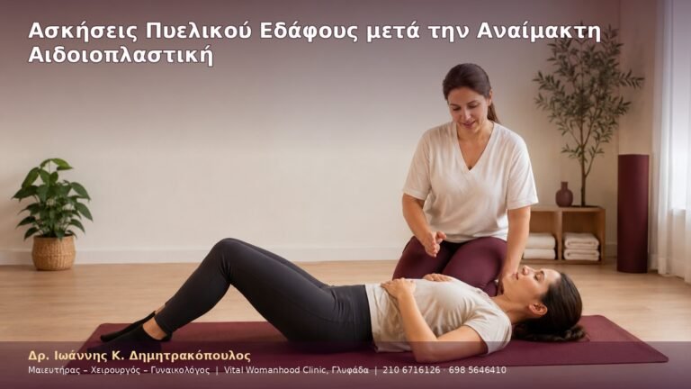 Ασκήσεις Πυελικού Εδάφους μετά την Αναίμακτη Αιδοιοπλαστική