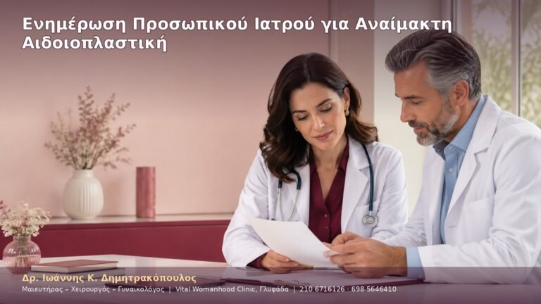 Ενημέρωση Προσωπικού Ιατρού για Αναίμακτη Αιδοιοπλαστική