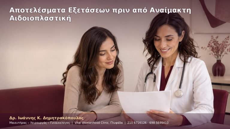 Αποτελέσματα Εξετάσεων πριν από Αναίμακτη Αιδοιοπλαστική