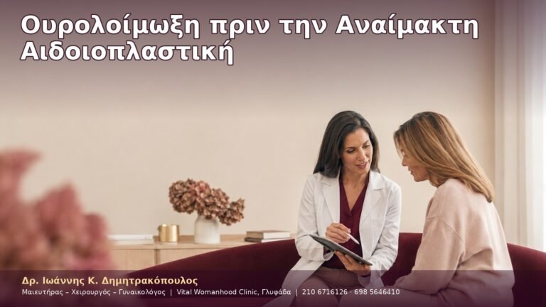 Ουρολοίμωξη πριν την Αναίμακτη Αιδοιοπλαστική