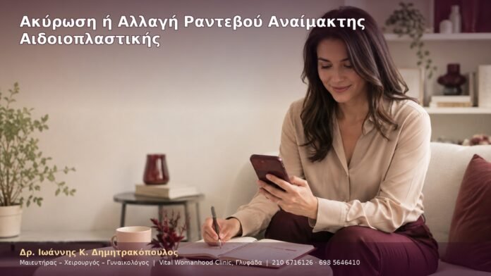 cover-50-10 Ακύρωση ή Αλλαγή Ραντεβού Αναίμακτης Αιδοιοπλαστικής