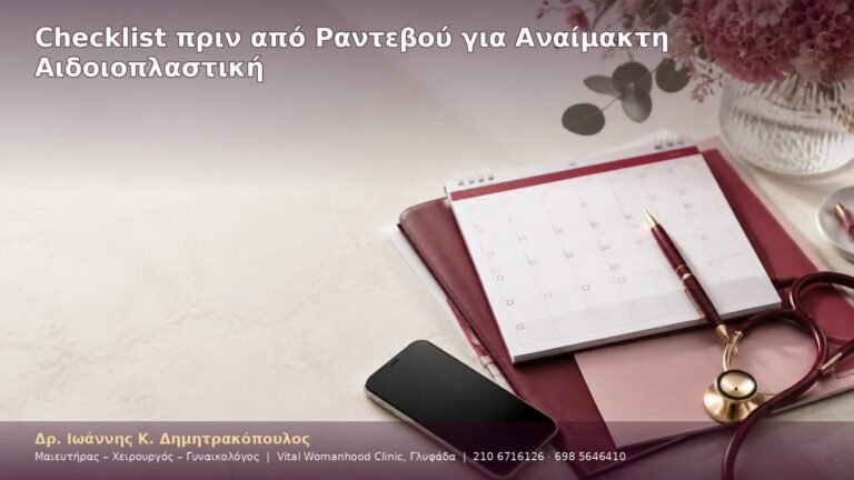 Checklist πριν από Ραντεβού για Αναίμακτη Αιδοιοπλαστική