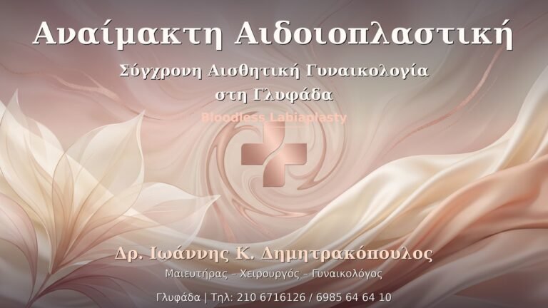Αναίμακτη Αιδοιοπλαστική - Δρ. Ιωάννης Κ. Δημητρακόπουλος Γυναικολόγος Γλυφάδα