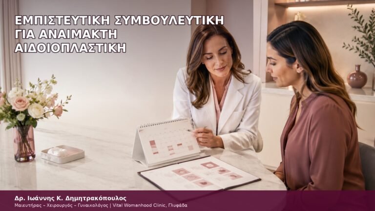 εμπιστευτική συμβουλευτική για αναίμακτη αιδοιοπλαστική