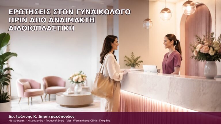 ερωτήσεις στον γυναικολόγο πριν από αναίμακτη αιδοιοπλαστική