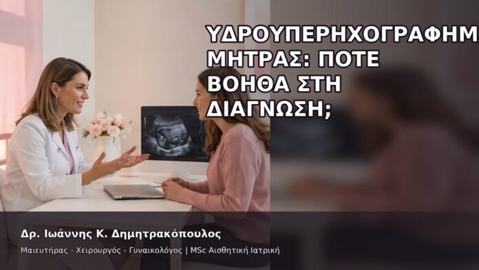 Υδροϋπερηχογράφημα Μήτρας: Πότε Βοηθά στη Διάγνωση; - Δρ. Ιωάννης Κ. Δημητρακόπουλος