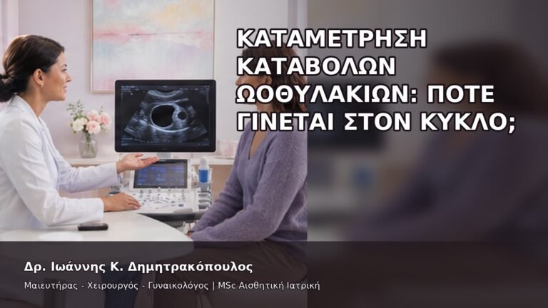 Καταμέτρηση Καταβολών Ωοθυλακίων: Πότε Γίνεται στον Κύκλο; - Δρ. Ιωάννης Κ. Δημητρακόπουλος
