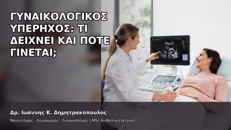 Γυναικολογικός Υπέρηχος: Τι Δείχνει και Πότε Γίνεται; - Δρ. Ιωάννης Κ. Δημητρακόπουλος