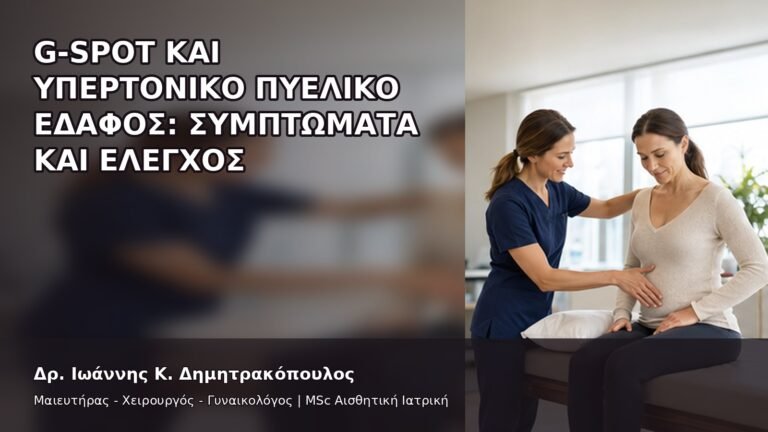 G-Spot και Υπερτονικό Πυελικό Έδαφος: Συμπτώματα και Έλεγχος - Δρ. Ιωάννης Κ. Δημητρακόπουλος