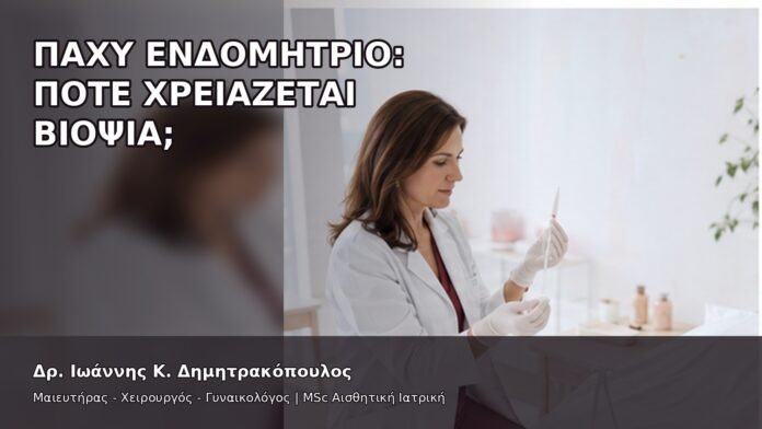 Παχύ Ενδομήτριο: Πότε Χρειάζεται Βιοψία; - Δρ. Ιωάννης Κ. Δημητρακόπουλος