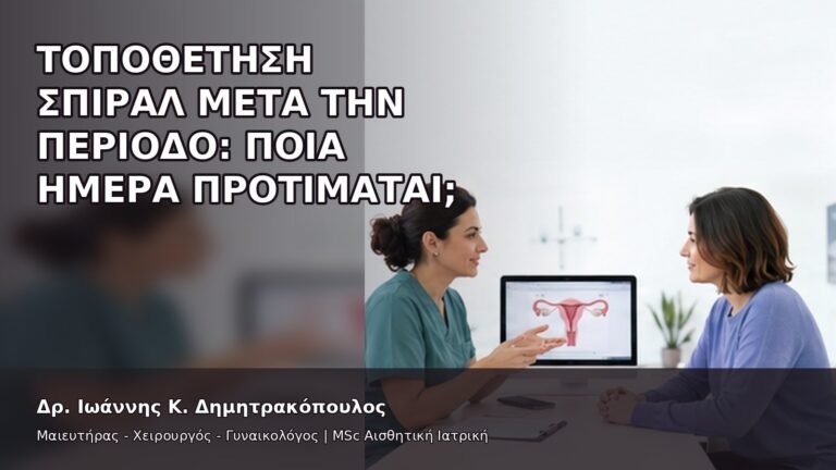 Τοποθέτηση Σπιράλ μετά την Περίοδο: Ποια Ημέρα Προτιμάται; - Δρ. Ιωάννης Κ. Δημητρακόπουλος
