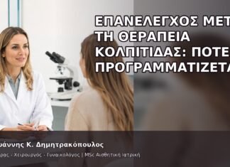 Επανέλεγχος μετά τη Θεραπεία Κολπίτιδας: Πότε Προγραμματίζεται; - Δρ. Ιωάννης Κ. Δημητρακόπουλος