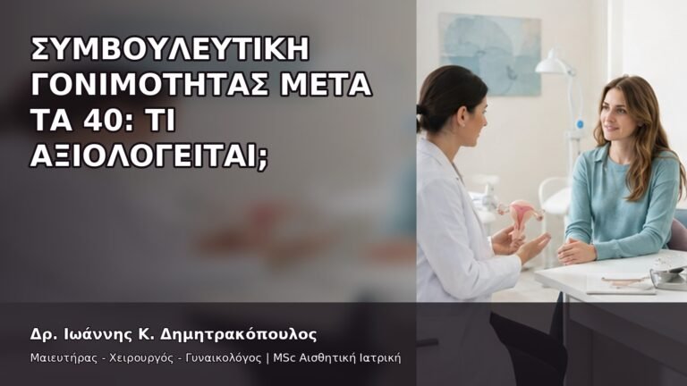 Συμβουλευτική Γονιμότητας μετά τα 40: Τι Αξιολογείται; - Δρ. Ιωάννης Κ. Δημητρακόπουλος