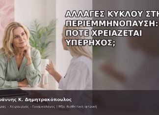 Αλλαγές Κύκλου στην Περιεμμηνόπαυση: Πότε Χρειάζεται Υπέρηχος; Αλλαγές Κύκλου στην Περιεμμηνόπαυση: Πότε Χρειάζεται Υπέρηχος; - Δρ. Ιωάννης Κ. Δημητρακόπουλος