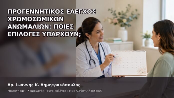 Προγεννητικός Έλεγχος Χρωμοσωμικών Ανωμαλιών: Ποιες Επιλογές Υπάρχουν; - Δρ. Ιωάννης Κ. Δημητρακόπουλος