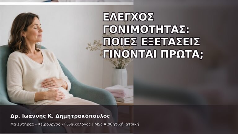 Έλεγχος Γονιμότητας: Ποιες Εξετάσεις Γίνονται Πρώτα; - Δρ. Ιωάννης Κ. Δημητρακόπουλος