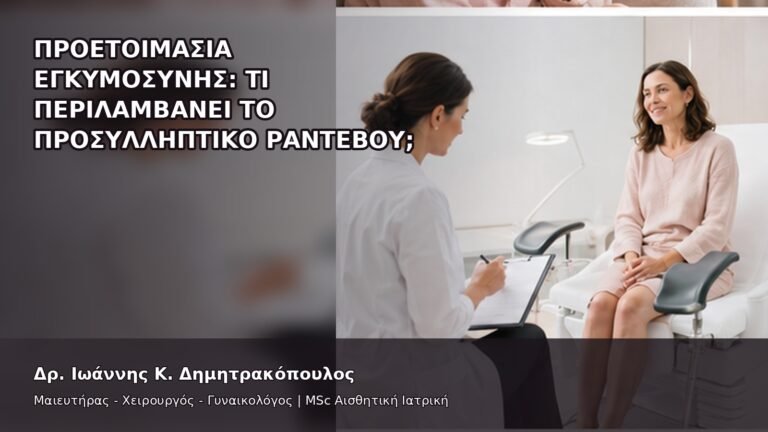 Προετοιμασία Εγκυμοσύνης: Τι Περιλαμβάνει το Προσυλληπτικό Ραντεβού; - Δρ. Ιωάννης Κ. Δημητρακόπουλος