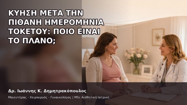 Κύηση μετά την Πιθανή Ημερομηνία Τοκετού: Ποιο Είναι το Πλάνο; - Δρ. Ιωάννης Κ. Δημητρακόπουλος