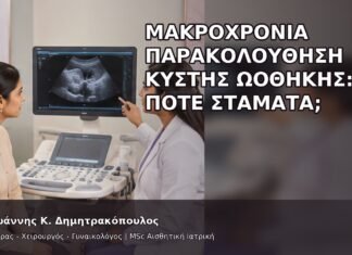 Μακροχρόνια Παρακολούθηση Κύστης Ωοθήκης: Πότε Σταματά; Μακροχρόνια Παρακολούθηση Κύστης Ωοθήκης: Πότε Σταματά; - Δρ. Ιωάννης Κ. Δημητρακόπουλος