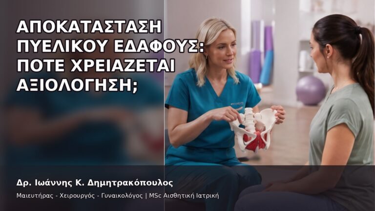 Αποκατάσταση Πυελικού Εδάφους: Πότε Χρειάζεται Αξιολόγηση; - Δρ. Ιωάννης Κ. Δημητρακόπουλος