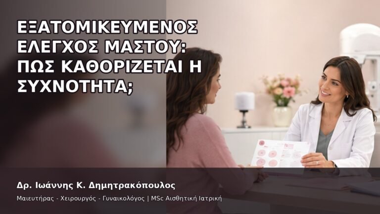 Εξατομικευμένος Έλεγχος Μαστού: Πώς Καθορίζεται η Συχνότητα; - Δρ. Ιωάννης Κ. Δημητρακόπουλος