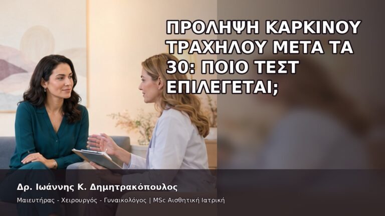 Πρόληψη Καρκίνου Τραχήλου μετά τα 30: Ποιο Τεστ Επιλέγεται; - Δρ. Ιωάννης Κ. Δημητρακόπουλος