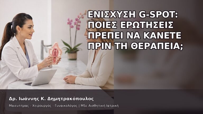 Ενίσχυση G-Spot: Ποιες Ερωτήσεις Πρέπει να Κάνετε πριν τη Θεραπεία; - Δρ. Ιωάννης Κ. Δημητρακόπουλος