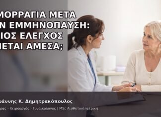 Αιμορραγία μετά την Εμμηνόπαυση: Ποιος Έλεγχος Γίνεται Άμεσα; - Δρ. Ιωάννης Κ. Δημητρακόπουλος