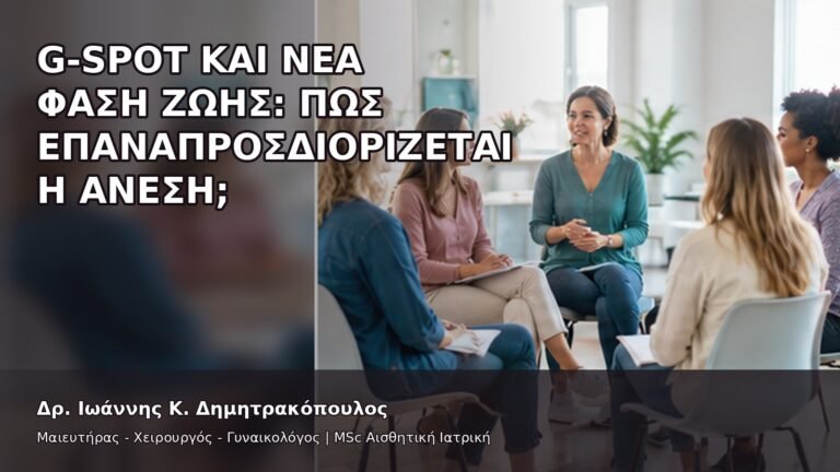 G-Spot και Νέα Φάση Ζωής: Πώς Επαναπροσδιορίζεται η Άνεση; - Δρ. Ιωάννης Κ. Δημητρακόπουλος