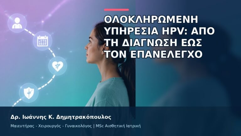 Ολοκληρωμένη Υπηρεσία HPV: Από τη Διάγνωση έως τον Επανέλεγχο - Δρ. Ιωάννης Κ. Δημητρακόπουλος