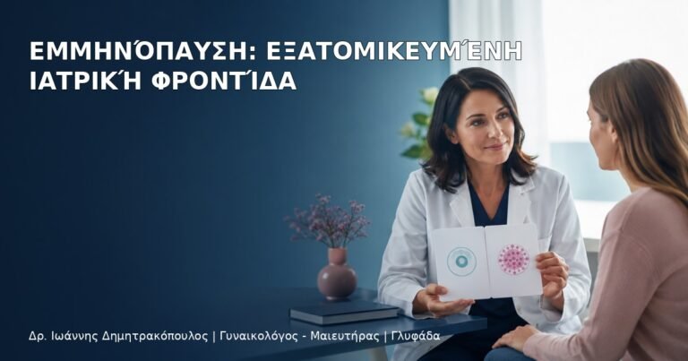 Εμμηνόπαυση: Εξατομικευμένη Ιατρική Φροντίδα - Δρ. Ιωάννης Δημητρακόπουλος