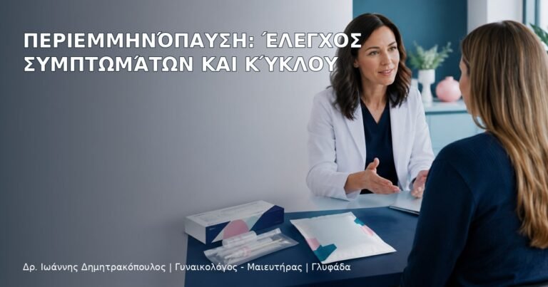 Περιεμμηνόπαυση: Έλεγχος Συμπτωμάτων και Κύκλου - Δρ. Ιωάννης Δημητρακόπουλος