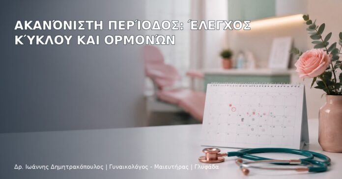Ακανόνιστη Περίοδος: Έλεγχος Κύκλου και Ορμονών Ακανόνιστη Περίοδος: Έλεγχος Κύκλου και Ορμονών - Δρ. Ιωάννης Δημητρακόπουλος