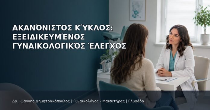 Ακανόνιστος Κύκλος: Εξειδικευμένος Γυναικολογικός Έλεγχος - Δρ. Ιωάννης Δημητρακόπουλος
