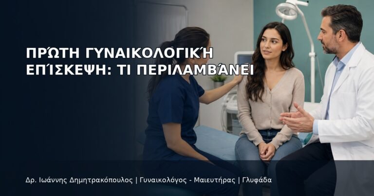 Πρώτη Γυναικολογική Επίσκεψη: Τι Περιλαμβάνει - Δρ. Ιωάννης Δημητρακόπουλος