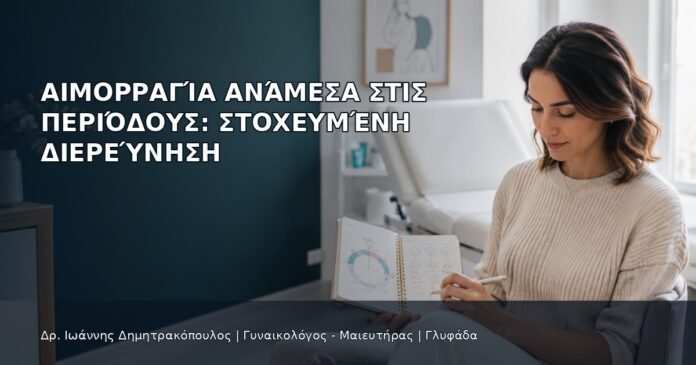 Αιμορραγία Ανάμεσα στις Περιόδους: Στοχευμένη Διερεύνηση - Δρ. Ιωάννης Δημητρακόπουλος