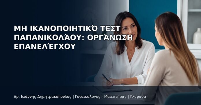 Μη Ικανοποιητικό Τεστ Παπανικολάου: Οργάνωση Επανελέγχου - Δρ. Ιωάννης Δημητρακόπουλος