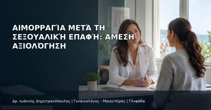 Αιμορραγία μετά τη Σεξουαλική Επαφή: Άμεση Αξιολόγηση - Δρ. Ιωάννης Δημητρακόπουλος