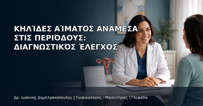 Κηλίδες Αίματος ανάμεσα στις Περιόδους: Διαγνωστικός Έλεγχος Κηλίδες Αίματος ανάμεσα στις Περιόδους: Διαγνωστικός Έλεγχος - Δρ. Ιωάννης Δημητρακόπουλος
