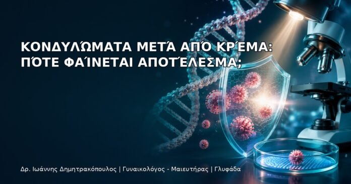 Κονδυλώματα μετά από Κρέμα: Πότε Φαίνεται Αποτέλεσμα; Κονδυλώματα μετά από Κρέμα: Πότε Φαίνεται Αποτέλεσμα; - Δρ. Ιωάννης Δημητρακόπουλος