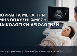 Αιμορραγία μετά την Εμμηνόπαυση: Άμεση Γυναικολογική Αξιολόγηση - Δρ. Ιωάννης Δημητρακόπουλος