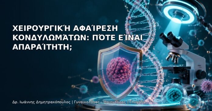 Χειρουργική Αφαίρεση Κονδυλωμάτων: Πότε Είναι Απαραίτητη; Χειρουργική Αφαίρεση Κονδυλωμάτων: Πότε Είναι Απαραίτητη; - Δρ. Ιωάννης Δημητρακόπουλος