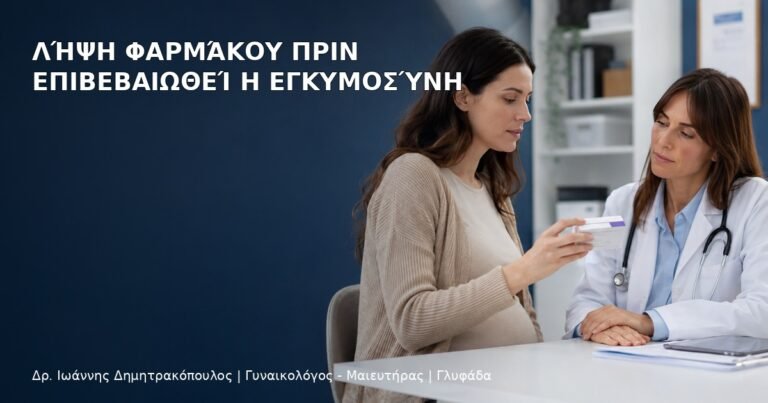 Λήψη Φαρμάκου πριν Επιβεβαιωθεί η Εγκυμοσύνη - Δρ. Ιωάννης Δημητρακόπουλος