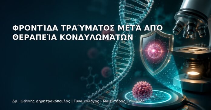 Φροντίδα Τραύματος μετά από Θεραπεία Κονδυλωμάτων Φροντίδα Τραύματος μετά από Θεραπεία Κονδυλωμάτων - Δρ. Ιωάννης Δημητρακόπουλος