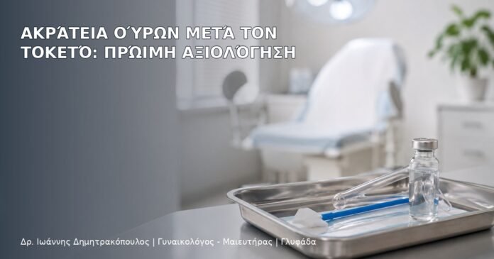 Ακράτεια Ούρων μετά τον Τοκετό: Πρώιμη Αξιολόγηση Ακράτεια Ούρων μετά τον Τοκετό: Πρώιμη Αξιολόγηση - Δρ. Ιωάννης Δημητρακόπουλος